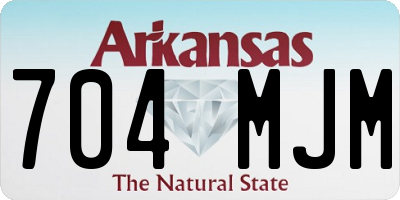AR license plate 704MJM
