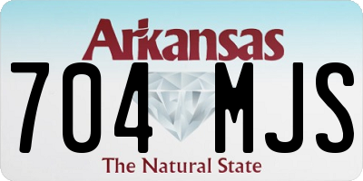 AR license plate 704MJS