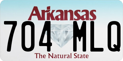 AR license plate 704MLQ