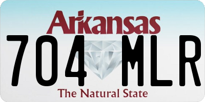 AR license plate 704MLR