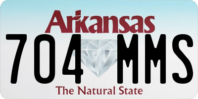 AR license plate 704MMS