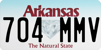 AR license plate 704MMV