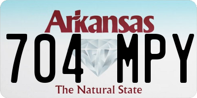 AR license plate 704MPY
