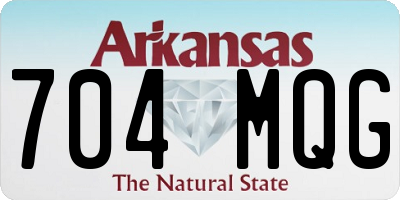 AR license plate 704MQG