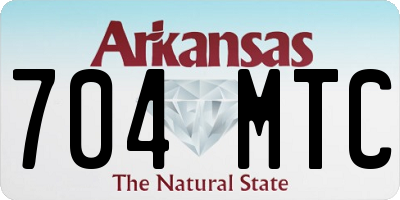 AR license plate 704MTC
