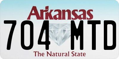 AR license plate 704MTD