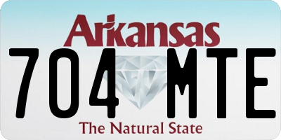 AR license plate 704MTE