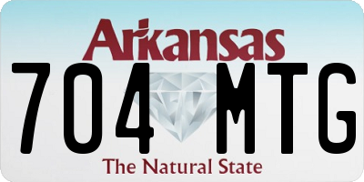 AR license plate 704MTG