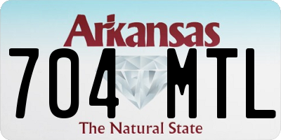 AR license plate 704MTL