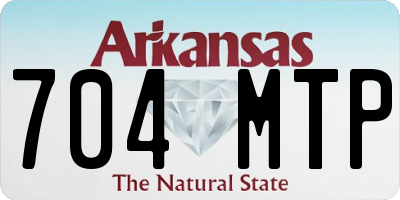 AR license plate 704MTP
