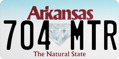 AR license plate 704MTR