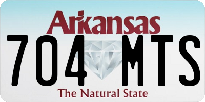 AR license plate 704MTS