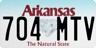 AR license plate 704MTV