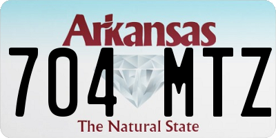 AR license plate 704MTZ