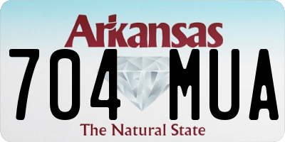 AR license plate 704MUA