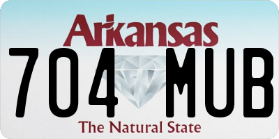 AR license plate 704MUB