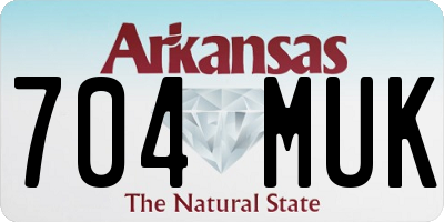 AR license plate 704MUK