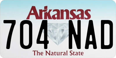 AR license plate 704NAD