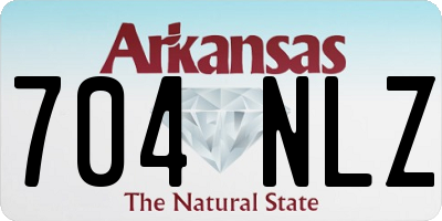 AR license plate 704NLZ