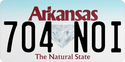 AR license plate 704NOI