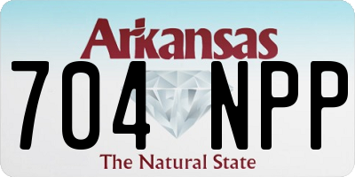 AR license plate 704NPP