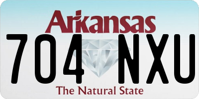 AR license plate 704NXU