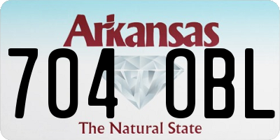 AR license plate 704OBL
