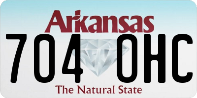 AR license plate 704OHC