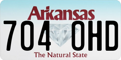 AR license plate 704OHD
