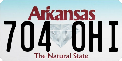 AR license plate 704OHI