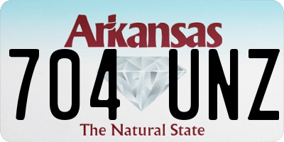 AR license plate 704UNZ