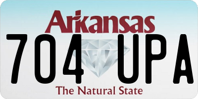 AR license plate 704UPA