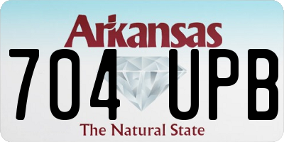 AR license plate 704UPB