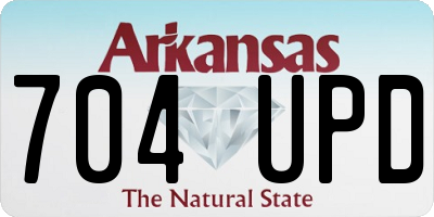 AR license plate 704UPD