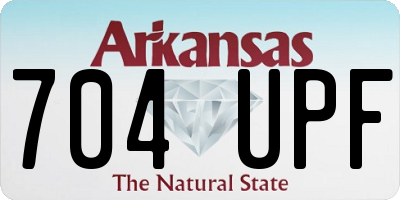 AR license plate 704UPF