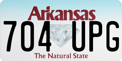 AR license plate 704UPG