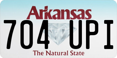 AR license plate 704UPI
