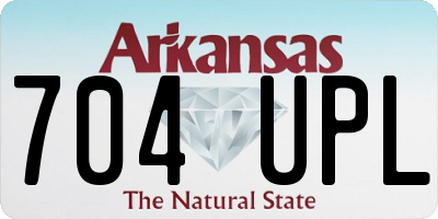 AR license plate 704UPL