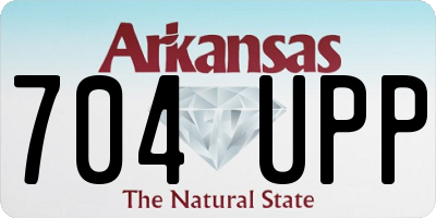 AR license plate 704UPP