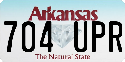 AR license plate 704UPR