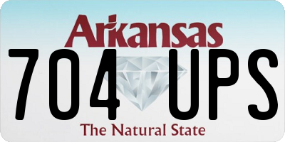 AR license plate 704UPS