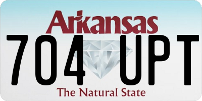 AR license plate 704UPT