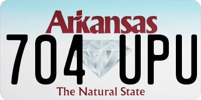AR license plate 704UPU