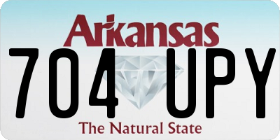 AR license plate 704UPY