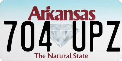 AR license plate 704UPZ