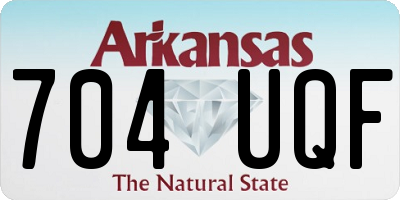 AR license plate 704UQF