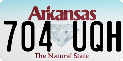 AR license plate 704UQH