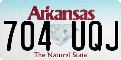 AR license plate 704UQJ