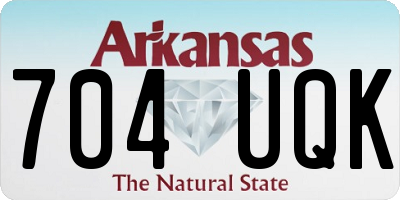 AR license plate 704UQK