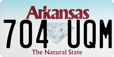 AR license plate 704UQM